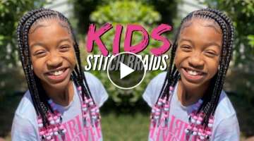Kids Stitch Braids| Beading Tutorial| Dopeaxxpana