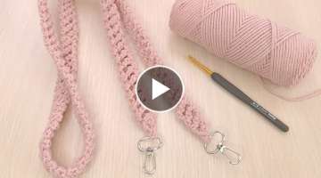 Super Easy Crochet Knitting Belt Model~bag handle crochet