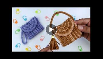 New Easy crochet mini bag Tutorial