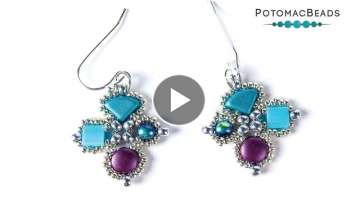 Talavera Earrings - DIY Jewelry Making Tutorial by PotomacBeads