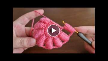 Super Easy Crochet Knitting Motif - Çok Kolay Tığ İşi Şahane Motif Örgü Modeli..