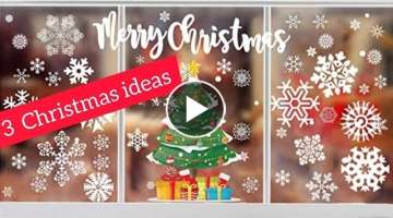 3 Christmas ideas. 3 geri dönüşüm projesi.