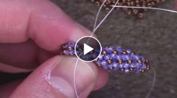 Learn the Basics of the Chenille Stitch - A Beading Tutorial by Aura Crystals
