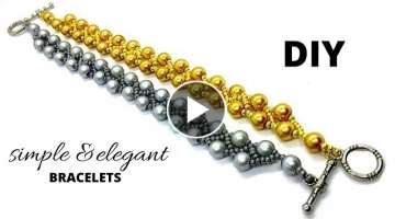 How to make beads bracelets. Beaded bracelet tutorial . beginner beading-easy tutorial
