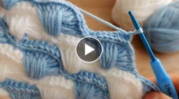 Super Easy Crochet Knitting Model Tığ İşi Çok Güzel Harika Örgü Yelek Battaniye Modeli