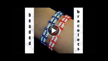 beading tutorial. Simple design for DIY Beads Bracelets