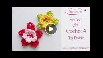 Flores a Crochet 3D Fáciles y Rápidas