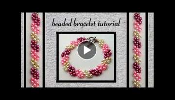 Beginner beading. Easy beading tutorial for DIY Beaded Bracelet