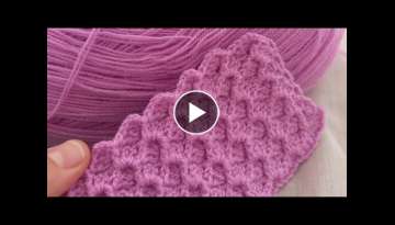 suer easy crochet knitting blanket model