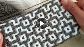 Amazing Easy Crochet Mosaic Knitting