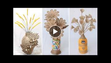 6 Beautiful flower vase decoration ideas with jute rope 