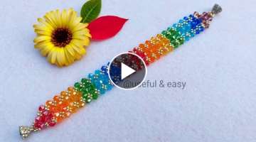 Rainbow Colours / How To Make Bracelet Easy