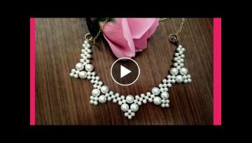 HOW TO MAKE // A PEARL NECKLACE AT HOME