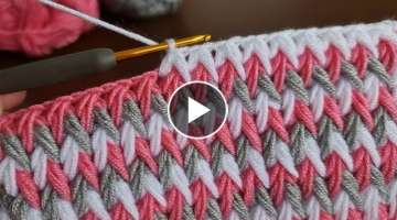 Easy Crochet Baby Blanket Zigzag Spike Pattern For Beginners - Harika tığ işi bebek battaniye ...