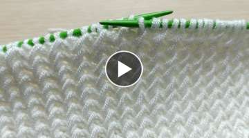 eye-catching wonder knitting pattern made with two needles