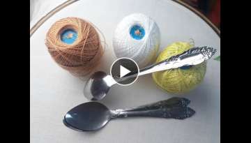 Amazing Mind blowing Trick Idea Make With Spoon Easy Stitch Design