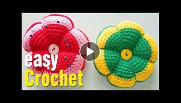 Easy Crochet: How to Crochet a Pin Cushion. 