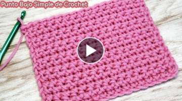 Cómo Tejer el Punto Bajo Simple de Crochet - Ganchillo Paso a Paso