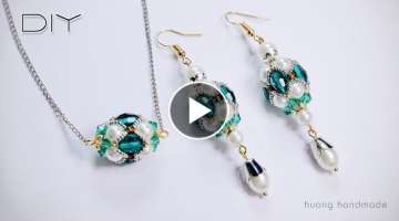 Beaded beads diy. Free beading tutorial. Jewelry making
