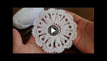 Super Easy Crochet Knitting Motif Pattern - Tığ İşi Şahane Motif Örgü Modeli...