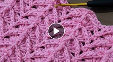 Gorgeous crochet knitting pattern / Easy and flashy crochet knitting