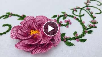 Hand Embroidery: Brazilian Flower Embroidery 