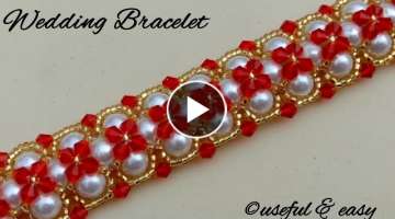 Making A Gorgeous Pearl Beaded Bracelet
