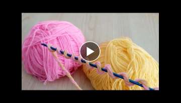 How to easy knitting tunisian