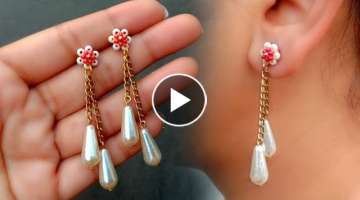 How To Make / Simple Tiny Earrings At Home