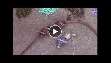 Learn How To Bead the Cellini Spiral Stitch - A beading tutorial by Aura Crystals