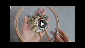 Embroidery hoop art - spring collection