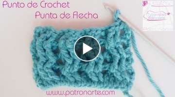 Punto de Crochet Punta de Flecha