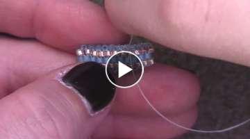Learn How To Bead the Tubular Peyote Stitch - A beading tutorial by Aura Crystals
