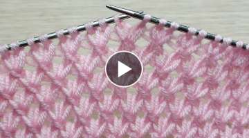 eye-catching wonder knitting pattern made with two needles