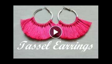 How to make tassel earrings at home/
